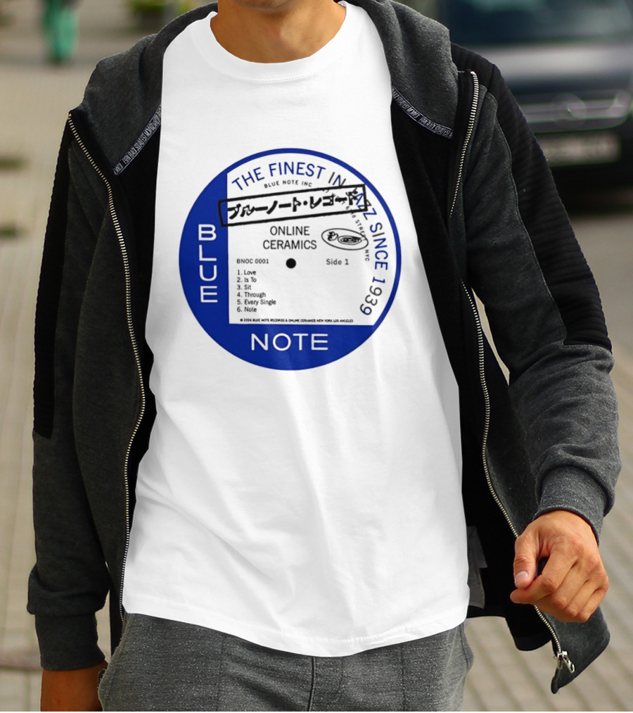 Online Ceramics Blue Note Jazz Collection 1939 Vintage Record T-Shirt
