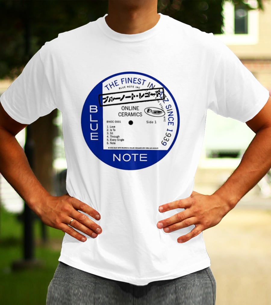 Online Ceramics Blue Note Jazz Collection 1939 Vintage Record T-Shirt