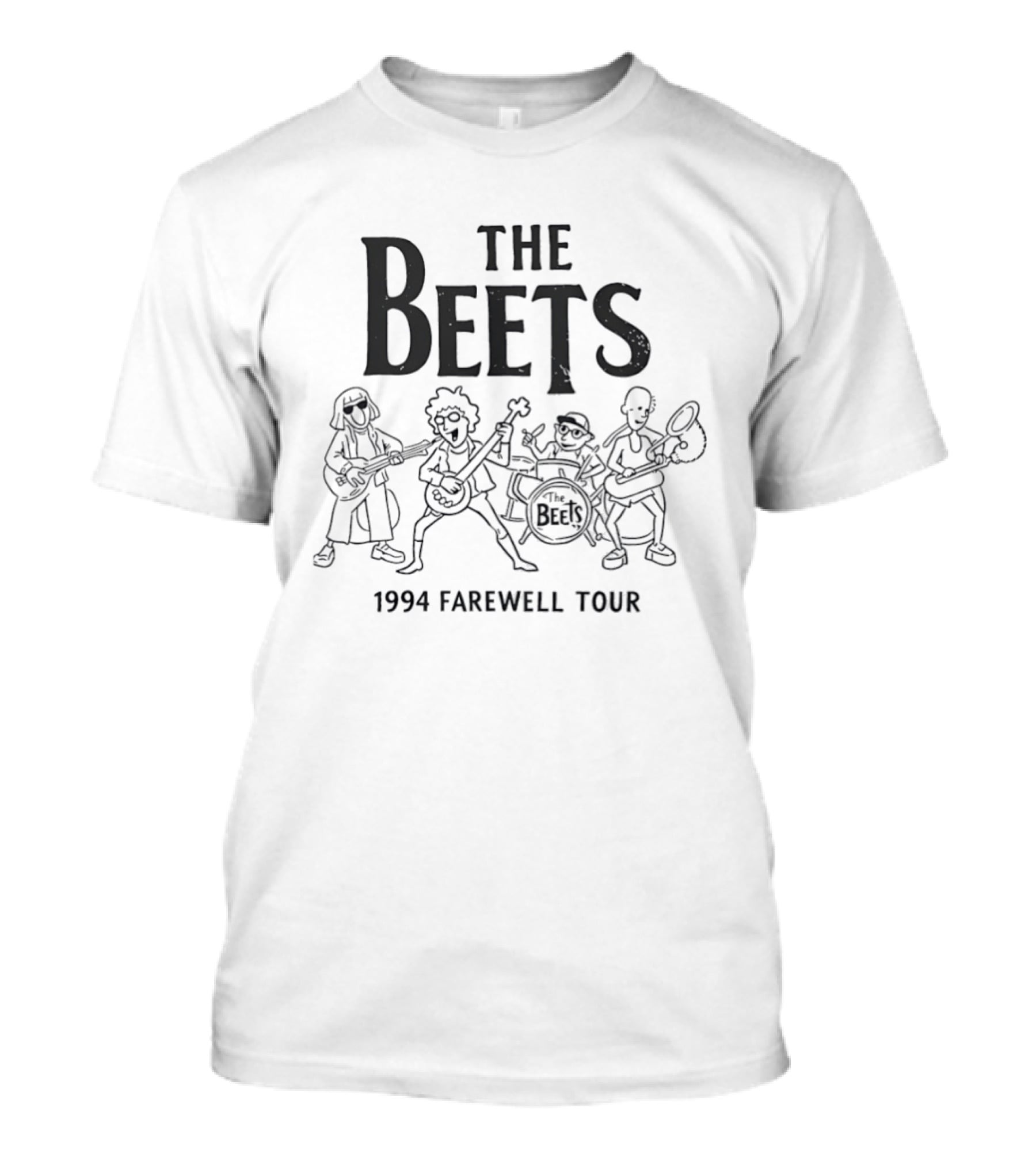 The Beets 1994 Farewell Tour Doug Cartoon Band Reunion T-Shirt