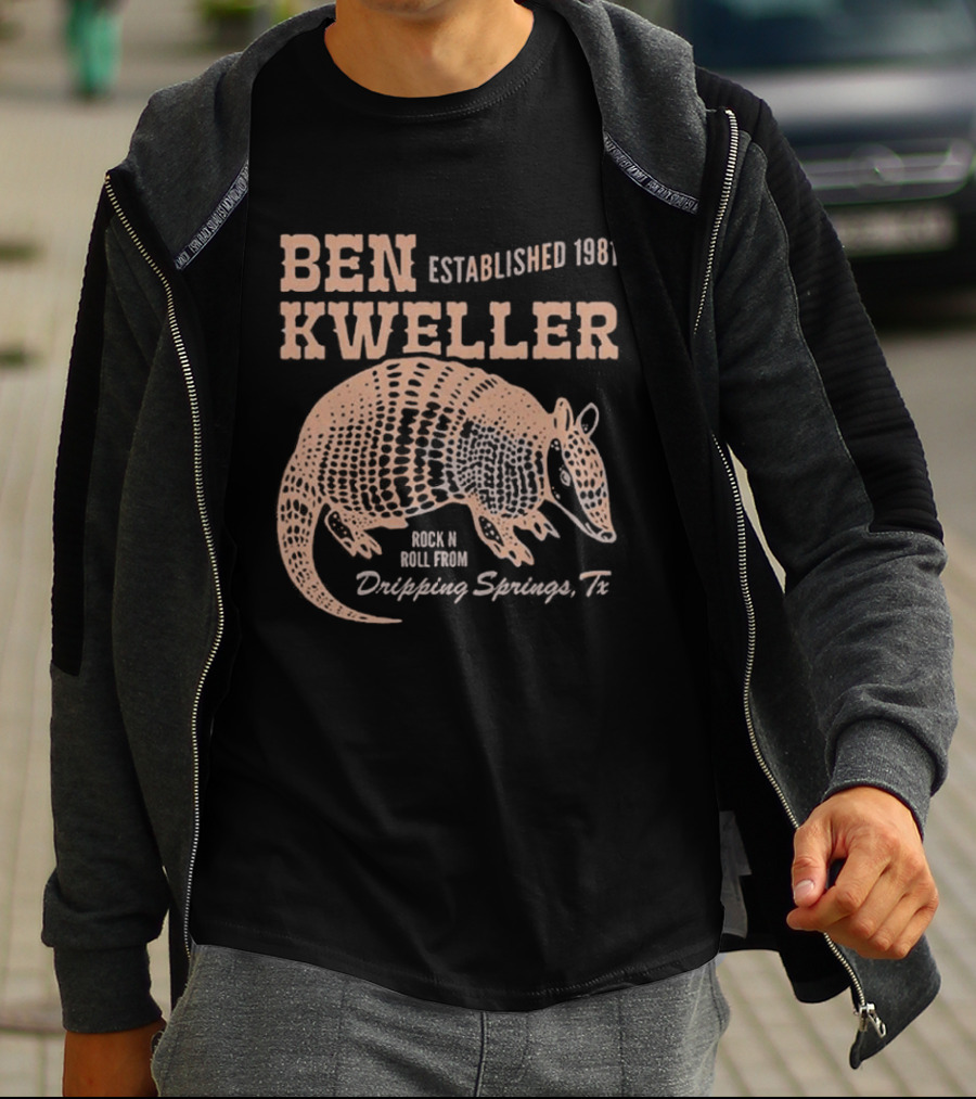 Ben Kweller Established 1981 Rock And Roll From Dripping Springs TX Armadillo 2026 T-Shirt
