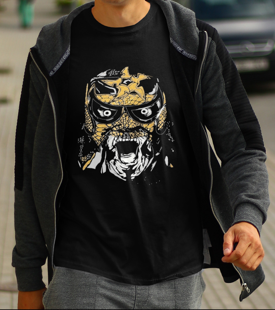 George Kittle Wrestlemania 42 Pentagon Jr Masked Warrior Face Paint T-Shirt