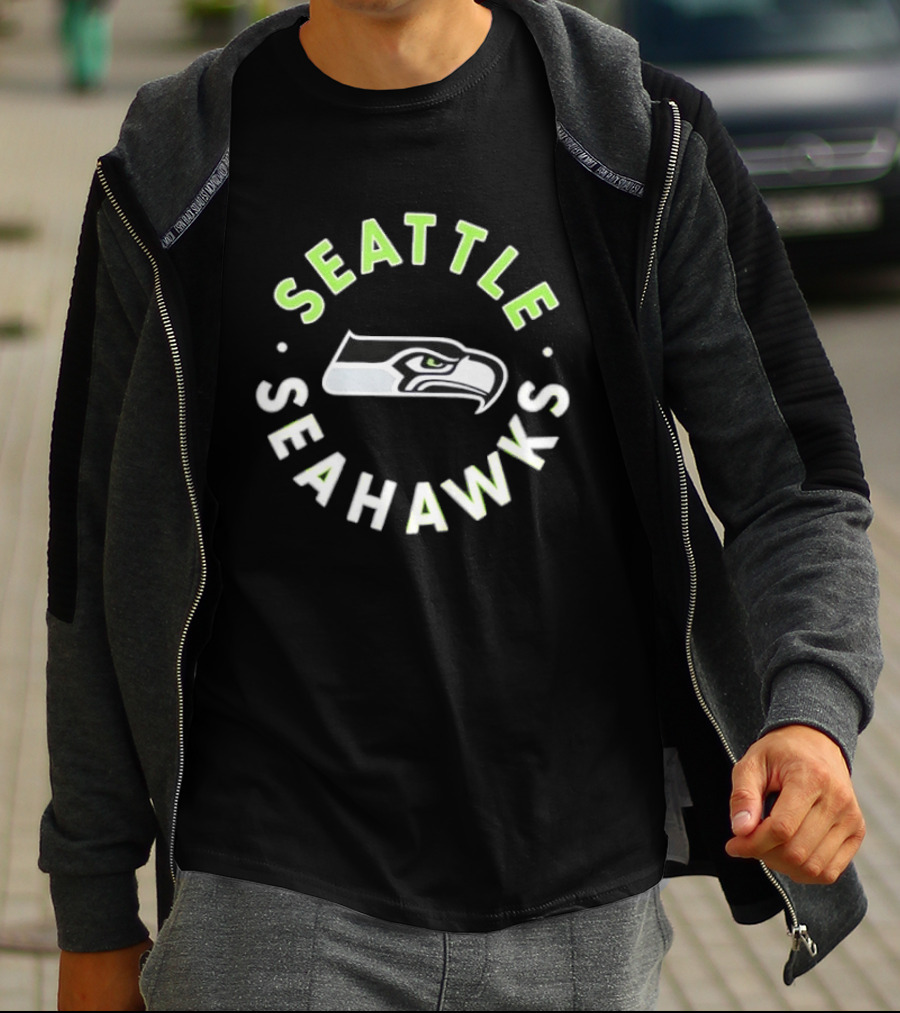 Seattle Seahawks Iconic Hawk Crest NFL Team Spirit T-Shirt