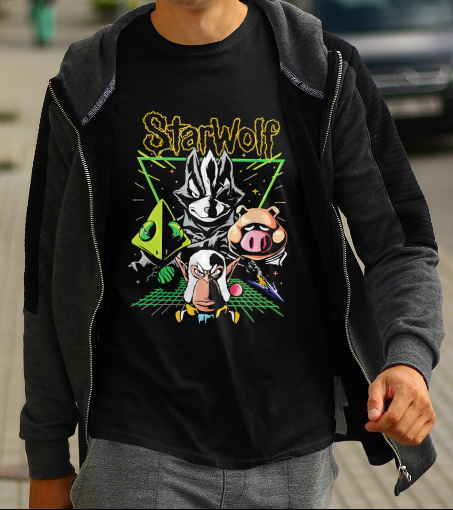 StarWolf Character Collection Wolf And Fox T-Shirt