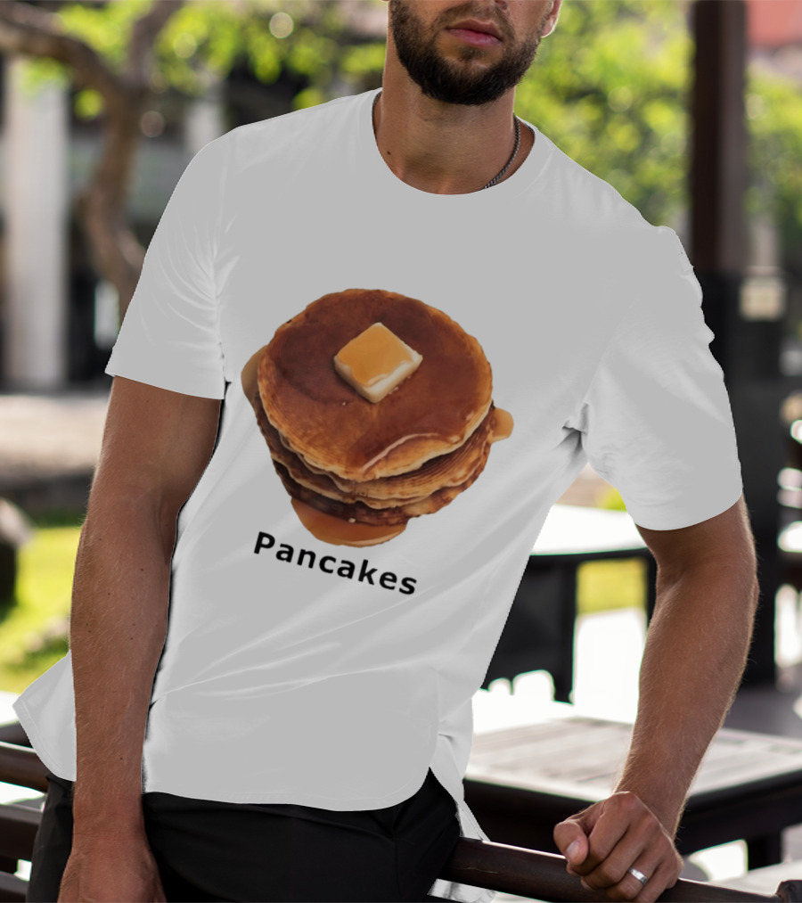 Pancakes Syrup Stack With Butter Topping T-Shirt