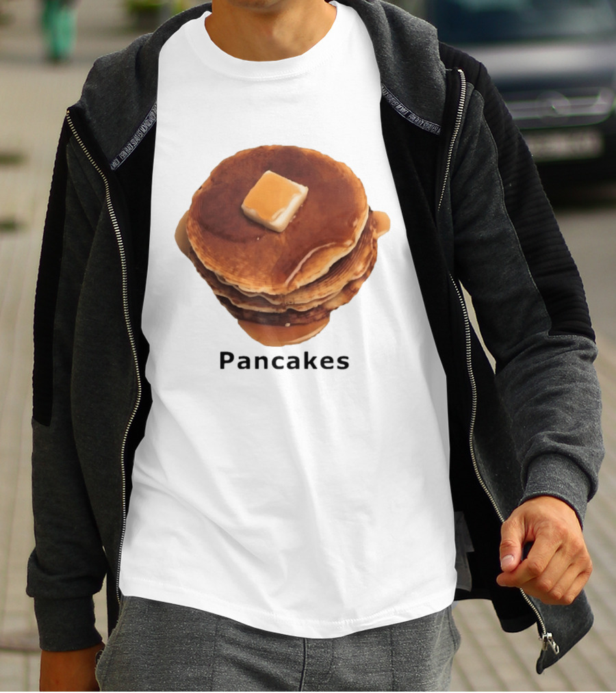 Pancakes Syrup Stack With Butter Topping T-Shirt