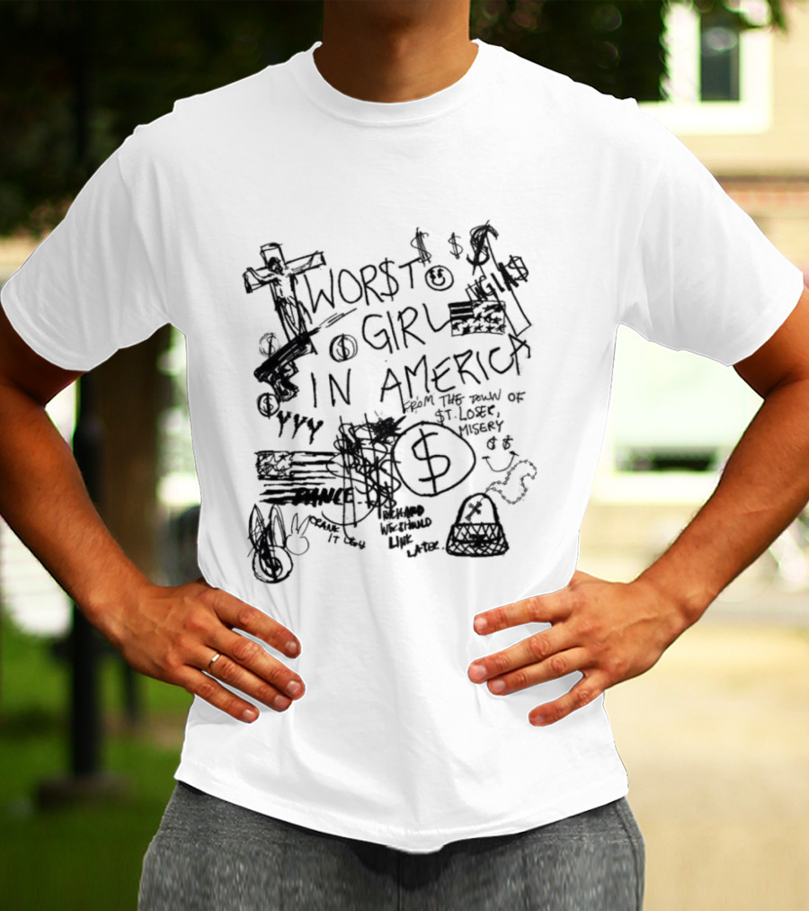 Sharpie 2026 Worst Girl In America Sketch T-Shirt