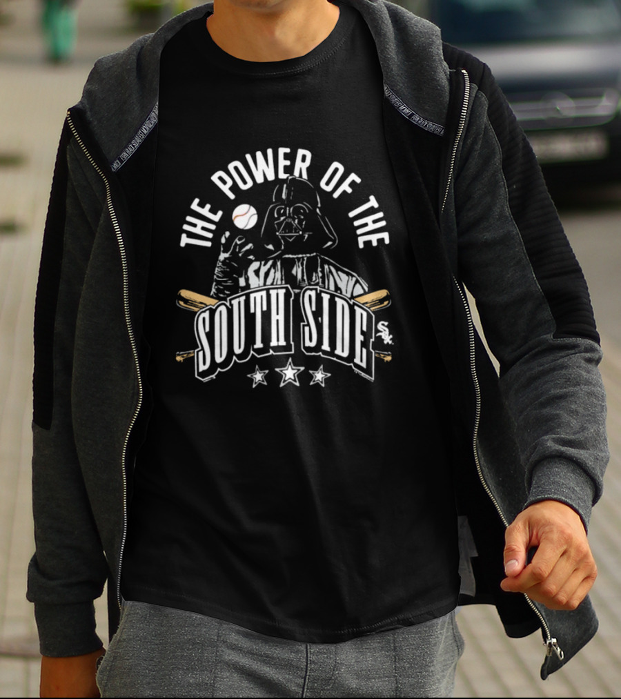 The Power Of The South Side Darth Vader Star Wars Baseball T-Shirt