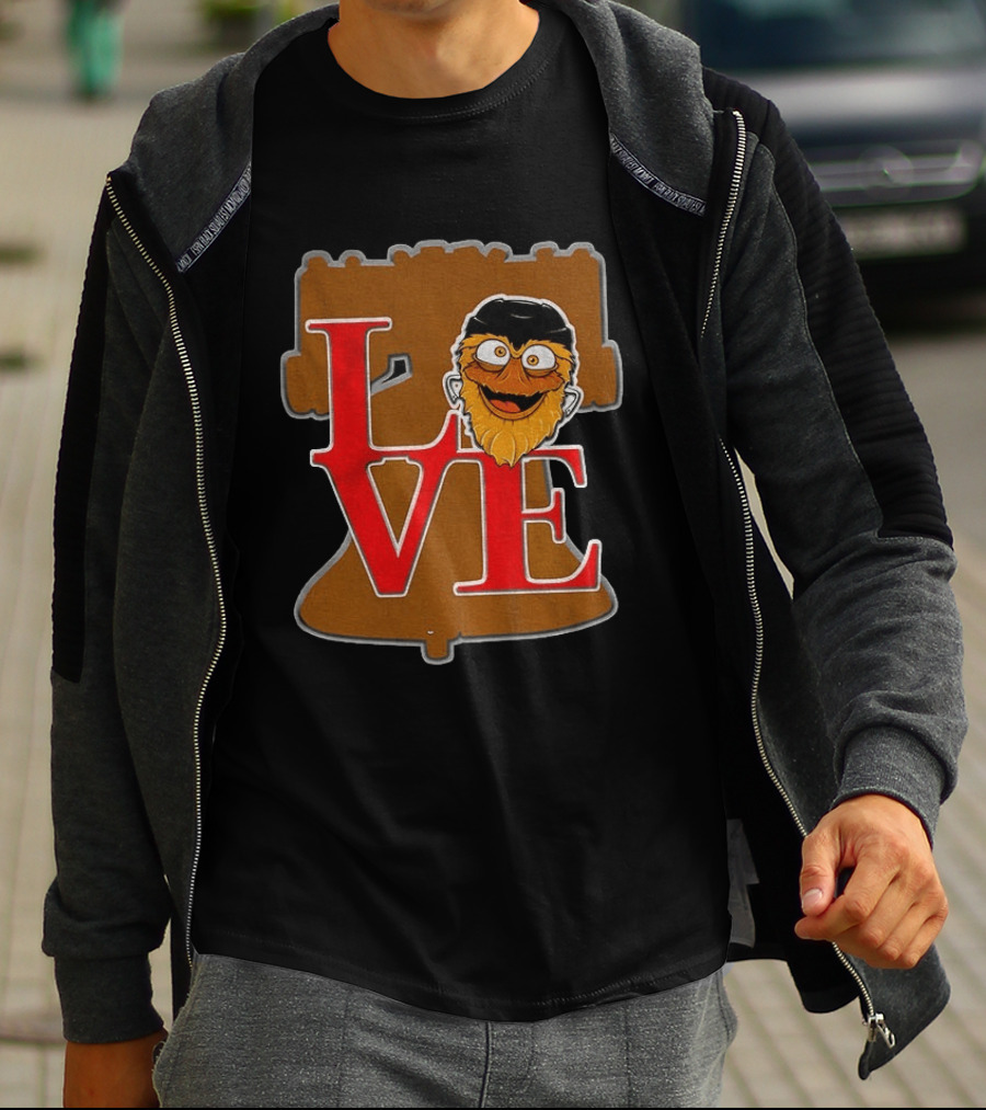 Gritty Love Philadelphia Flyers Liberty Bell NHL 2026 T-Shirt