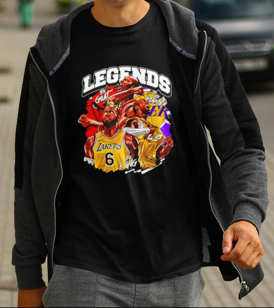 Legends The Goat Mamba King Lakers 24 6 T-Shirt