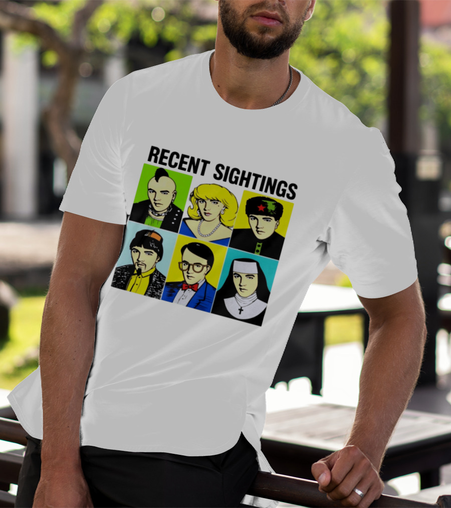 Recent Sightings Pop Art Icon Portraits T-Shirt