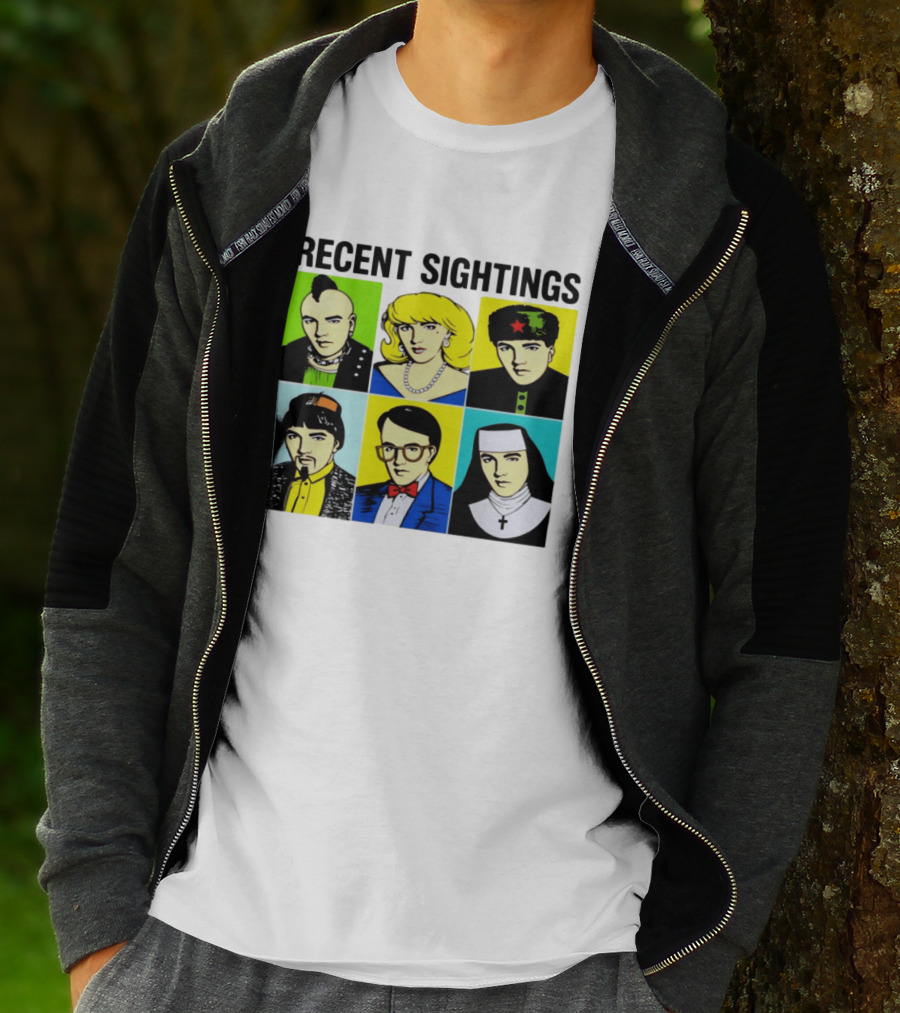 Recent Sightings Pop Art Icon Portraits T-Shirt