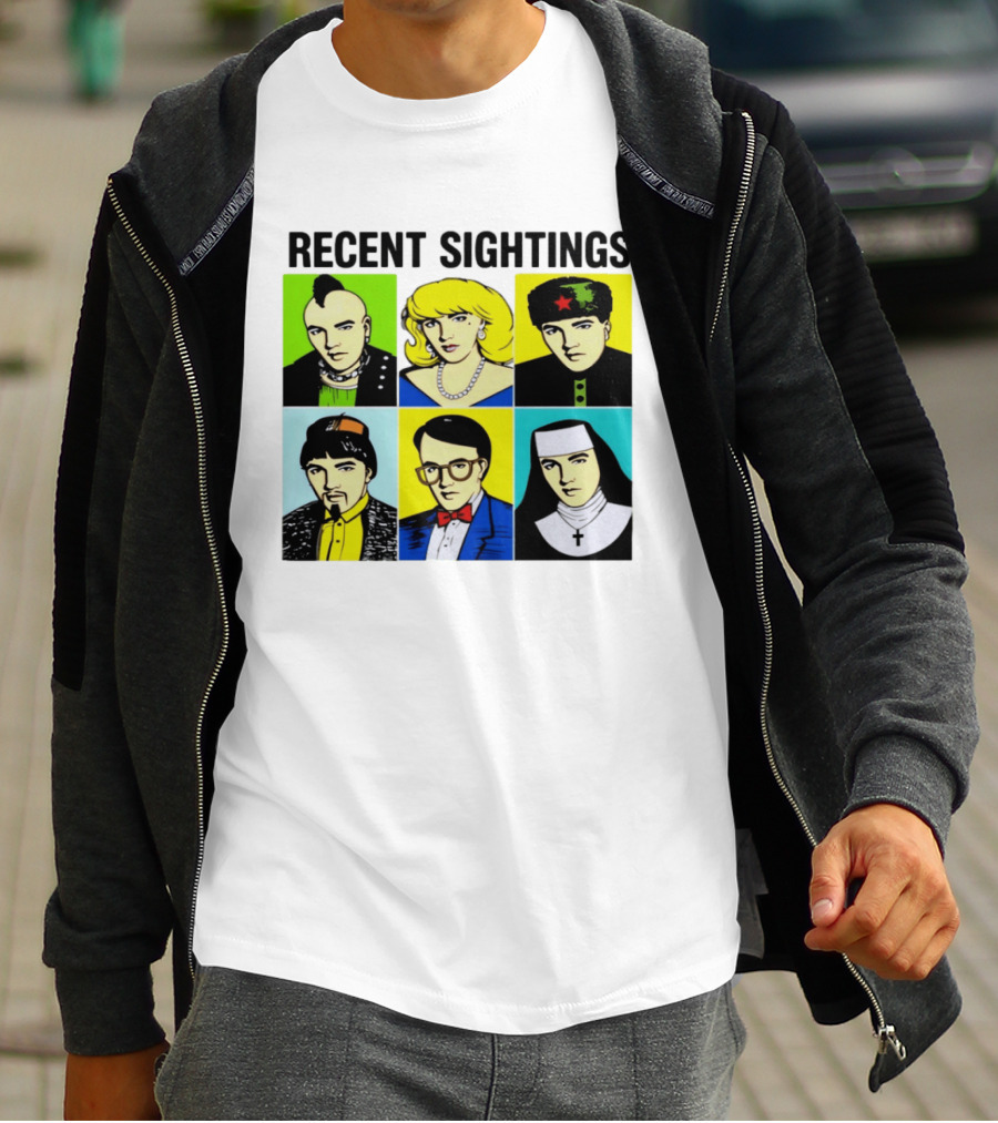 Recent Sightings Pop Art Icon Portraits T-Shirt