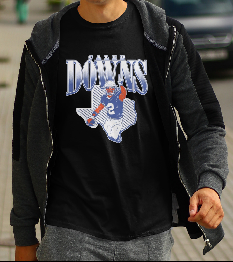 Caleb Downs Number 2 Texas Football Star Dallas Cowboys T-Shirt