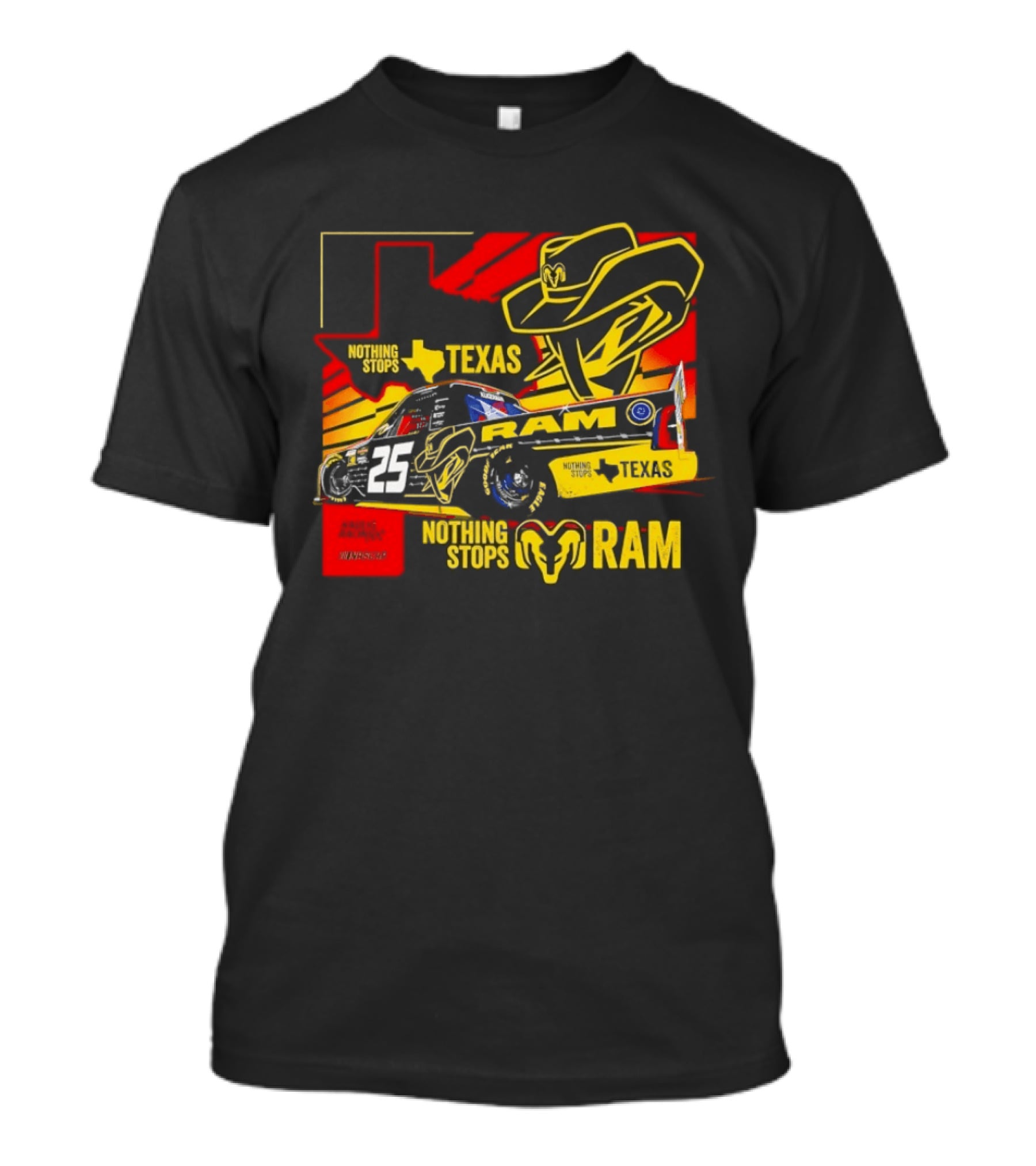 Kaulig Racing NASCAR Craftsman Truck Series 2026 Nothing Stops Texas RAM T-Shirt
