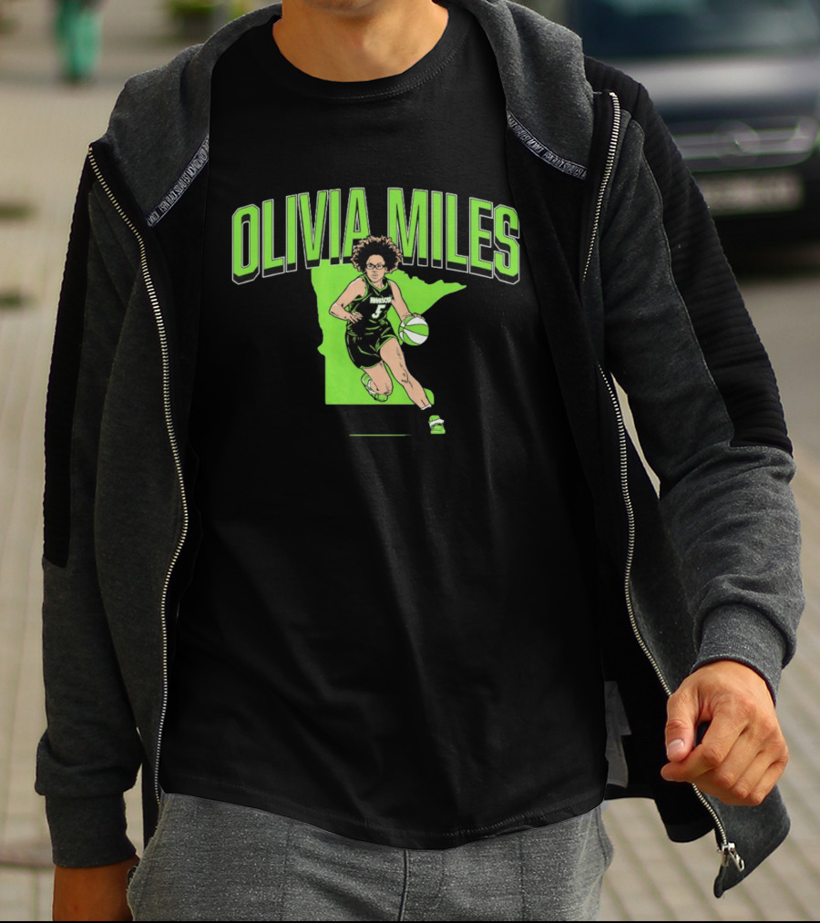 Olivia Miles Minnesota Lynx Basketball Star T-Shirt