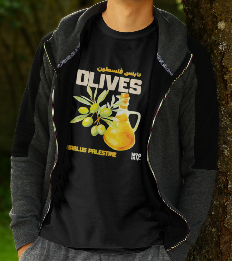 Nablus Palestine Olives 1870 Vintage Olive Oil Heritage T-Shirt