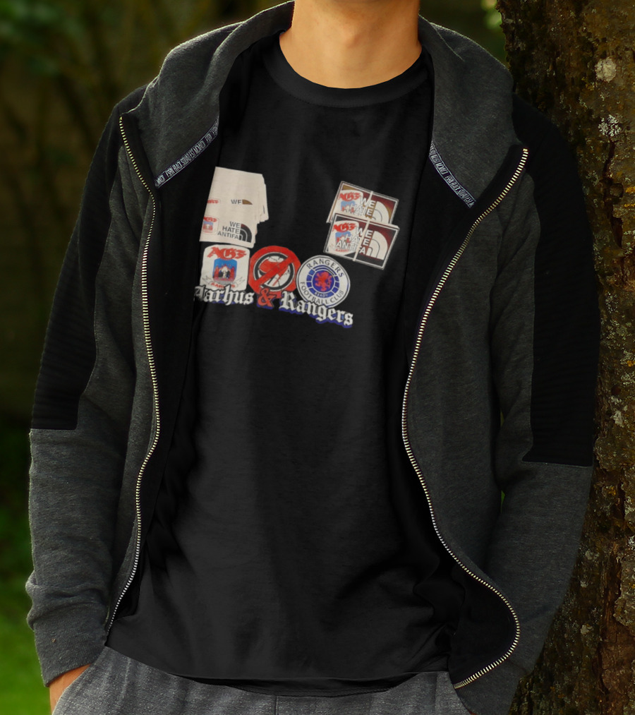 Rangers Football Club Aarhus Gymnastikforening We Hate Antifa T-Shirt