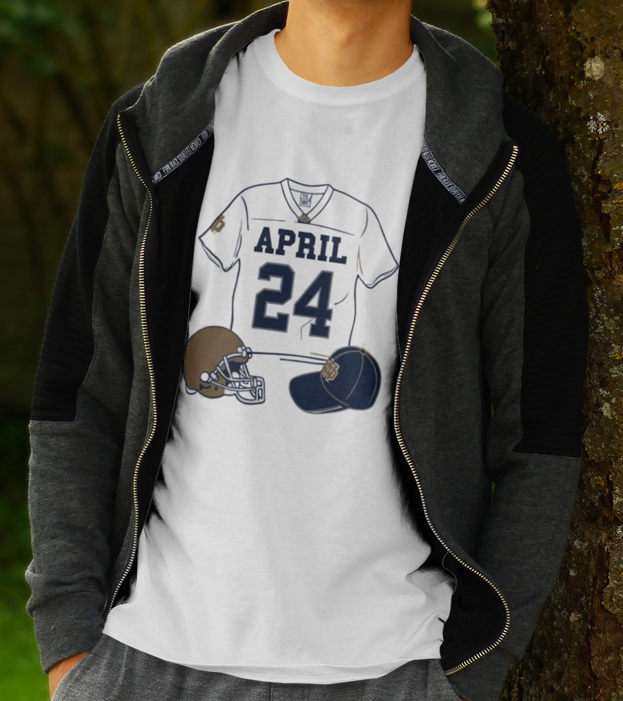 Notre Dame April 24 Football Jersey 2026 T-Shirt