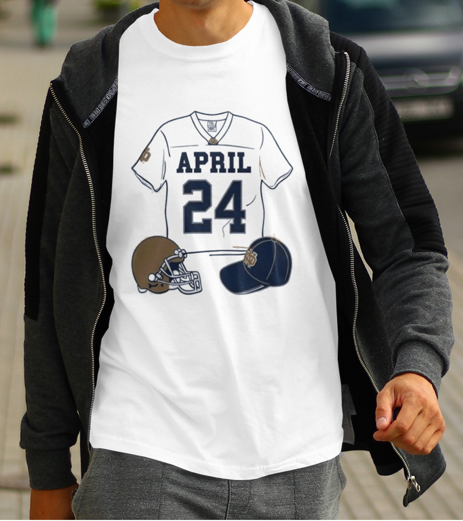 Notre Dame April 24 Football Jersey 2026 T-Shirt