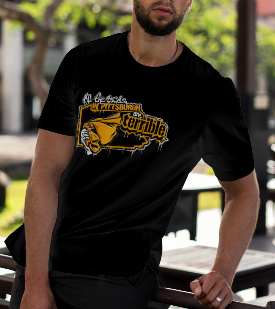 All The Towels In Pittsburgh Are Terrible Pittsburgh Steelers Football Graffiti 2026 T-Shirt