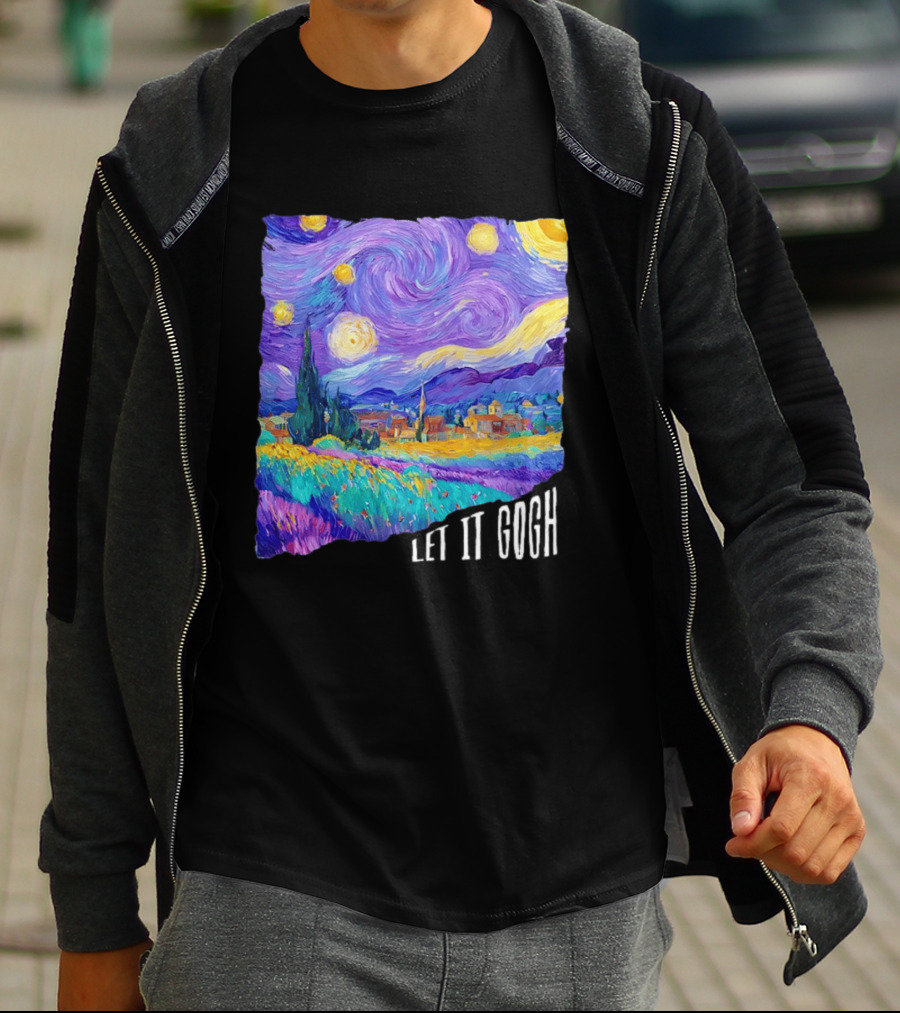 Let It Gogh Starry Night Van Gogh T-Shirt