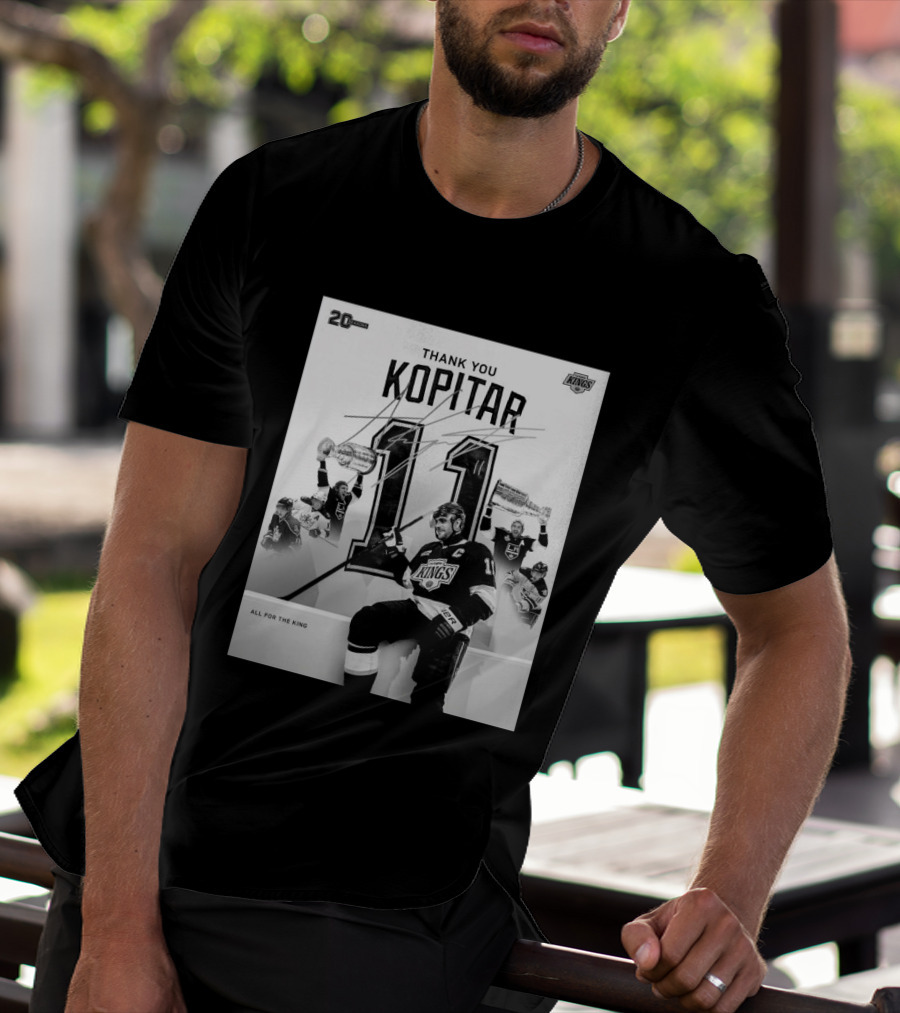 Thank You Kopitar 11 Los Angeles Kings All For The King 20 Seasons T-Shirt
