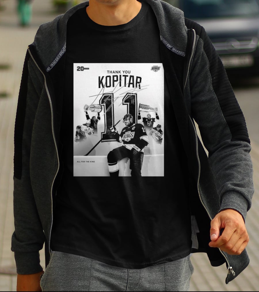 Thank You Kopitar 11 Los Angeles Kings All For The King 20 Seasons T-Shirt