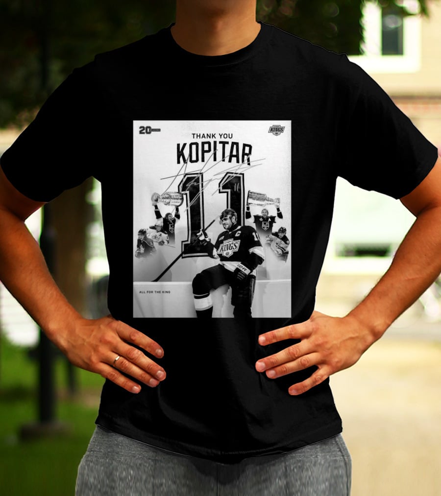 Thank You Kopitar 11 Los Angeles Kings All For The King 20 Seasons T-Shirt