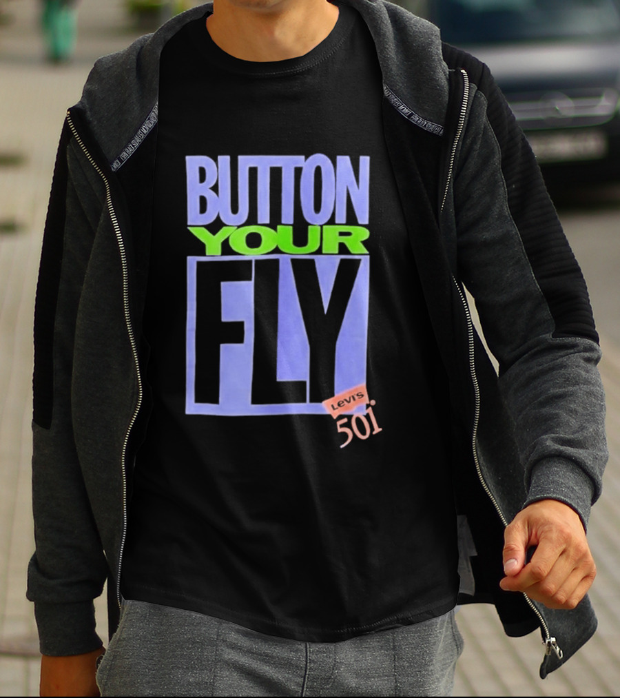 Button Your Fly Levi's 501 T-Shirt