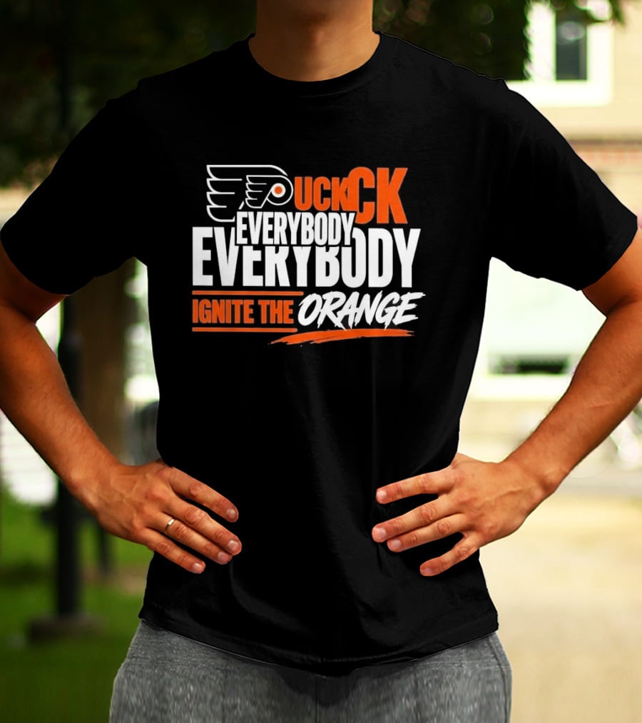 Philadelphia Flyers Puck Everybody Ignite The Orange T-Shirt