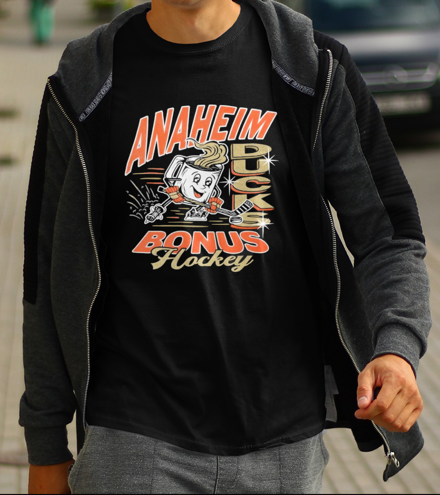 Anaheim Ducks Puck Bonus Hockey T-Shirt