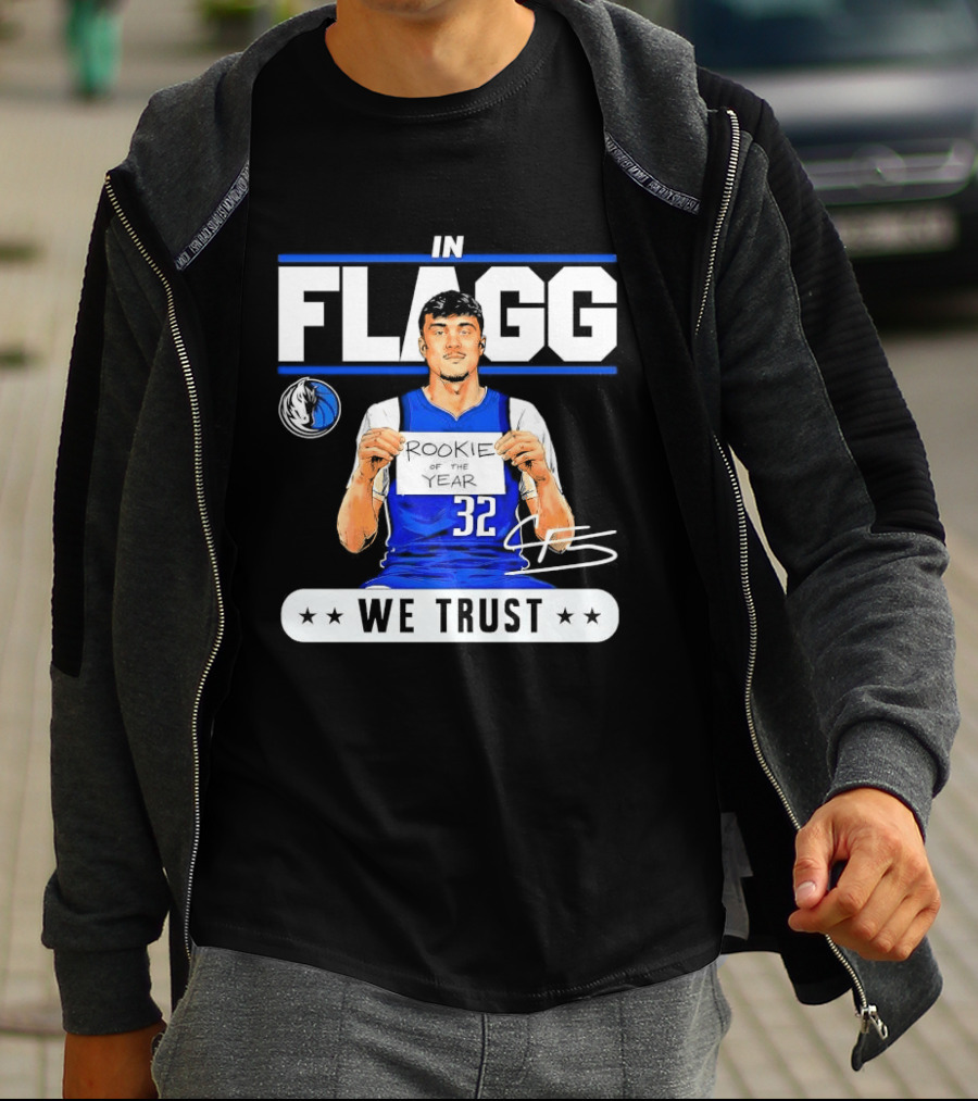 Cooper Flagg Dallas Mavericks Rookie In Flagg We Trust Basketball 32 T-Shirt