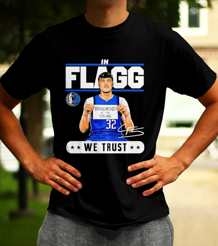 Cooper Flagg Dallas Mavericks Rookie In Flagg We Trust Basketball 32 T-Shirt