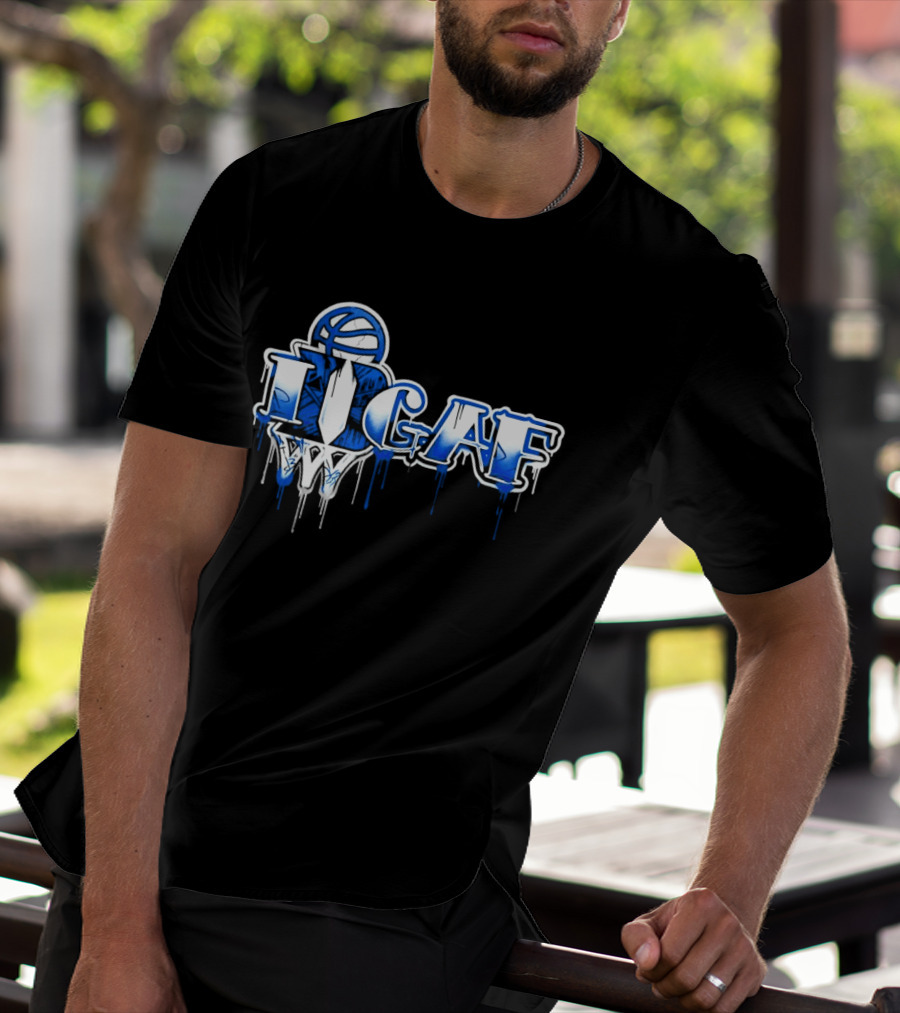 IDGAF Duke Basketball Graffiti Style Blue Devils T-Shirt
