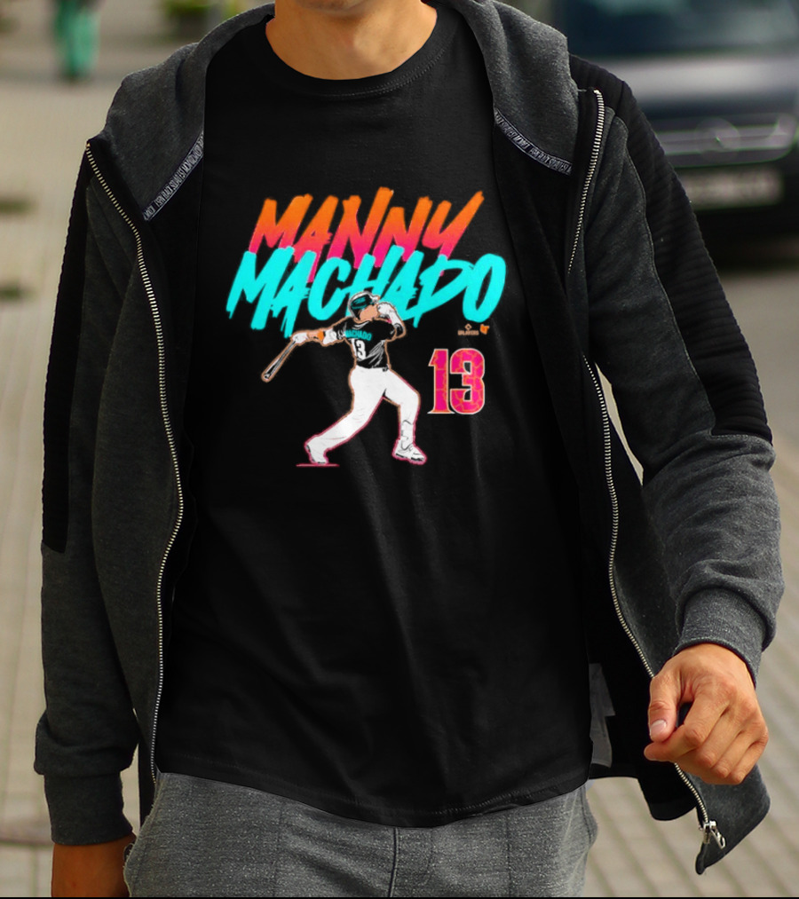 Manny Machado 13 Slugger Swing City Edition T-Shirt