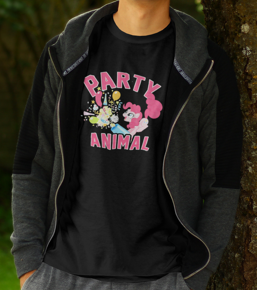 My Little Pony Party Animal Pinkie Pie Celebration Balloons Confetti T-Shirt