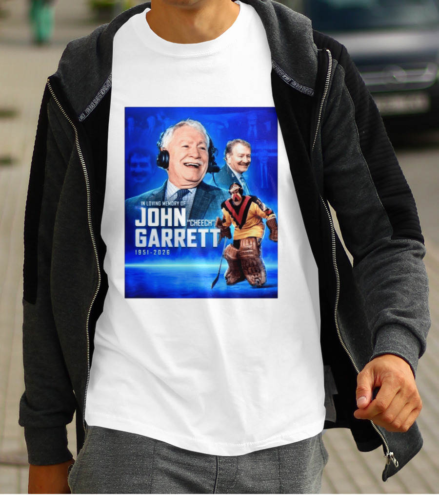 In Loving Memory Of John Garrett Cheech 1951 2026 Hockey T-Shirt