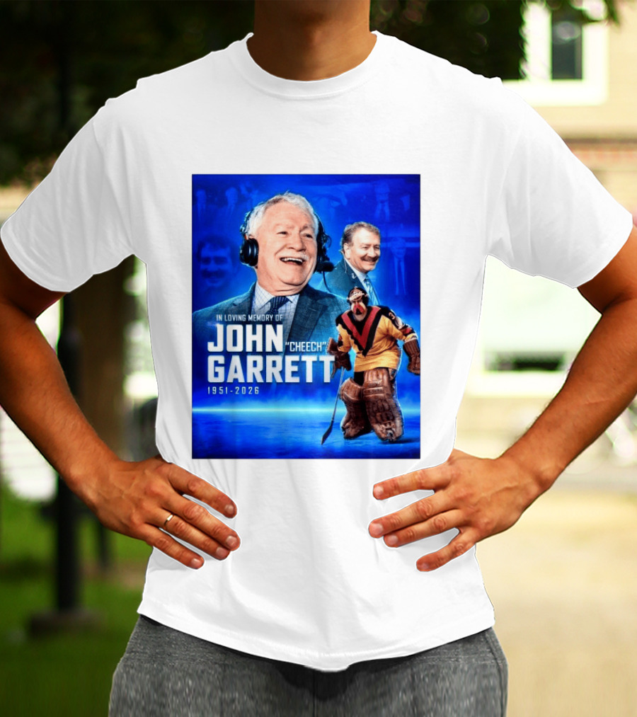 In Loving Memory Of John Garrett Cheech 1951 2026 Hockey T-Shirt