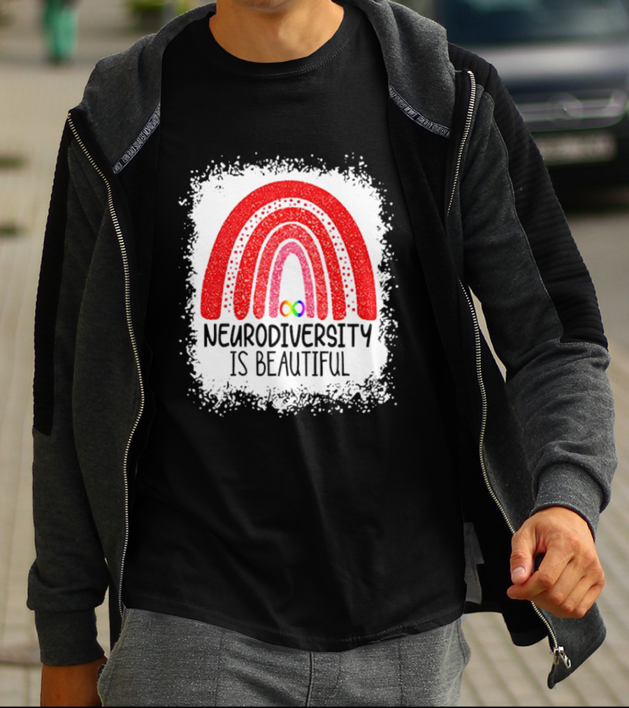 Neurodiversity Is Beautiful Rainbow Infinity T-Shirt