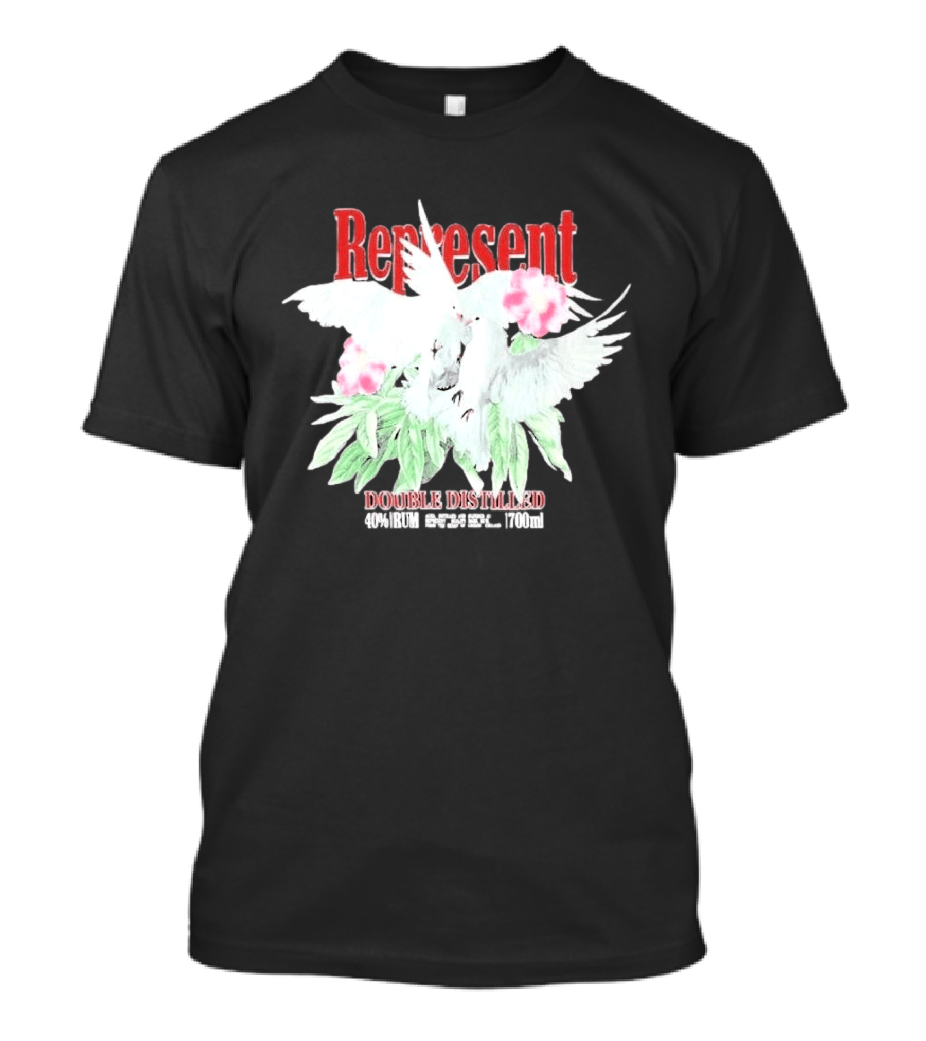 Represent Double Distilled Dove And Floral Elements Cade Cavalli T-Shirt
