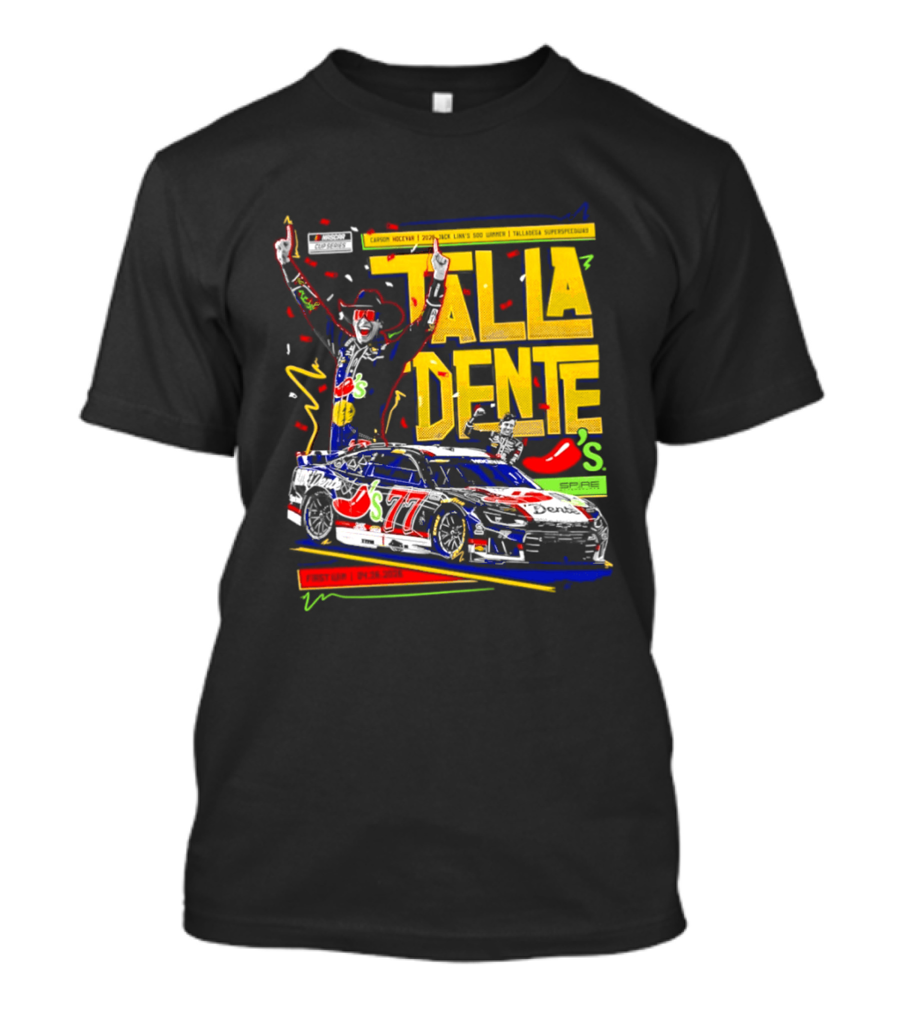 Carson Hocevar Talladega Superspeedway Victory Celebration $77 Jack Link's NASCAR Cup Series T-Shirt