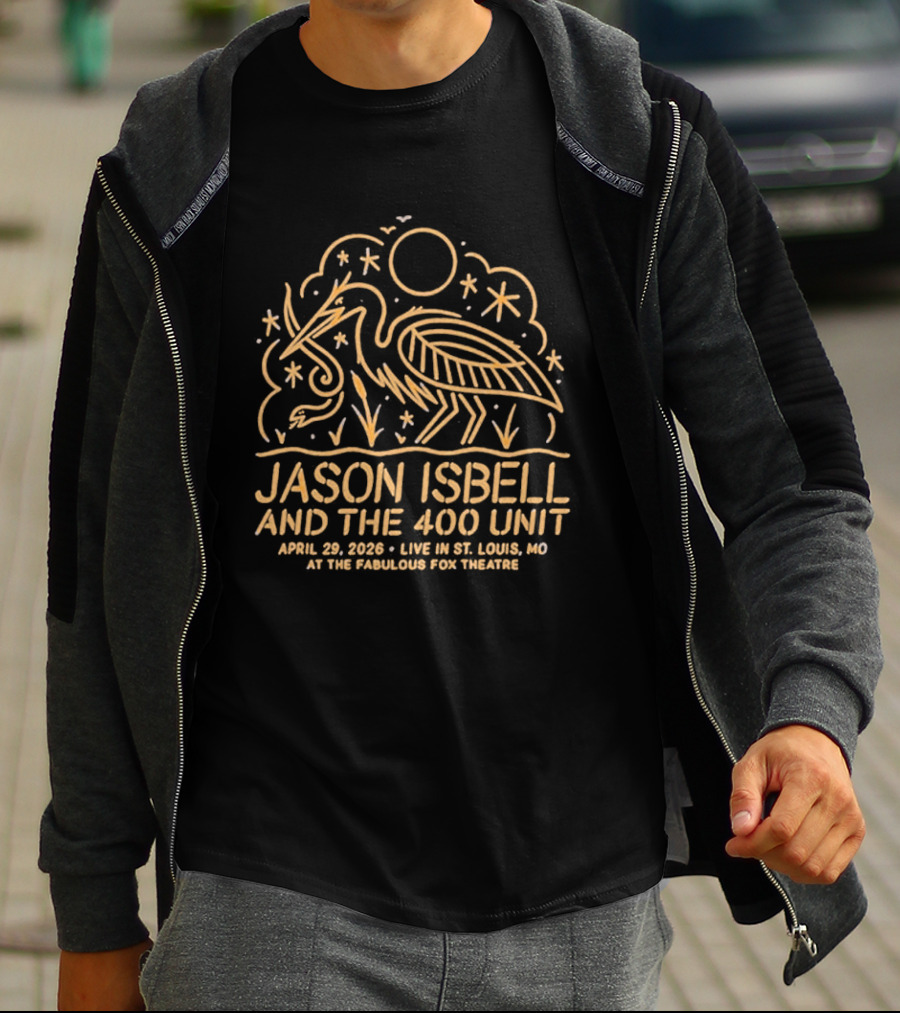 Jason Isbell And The 400 Unit Live St. Louis MO Apr 29 2026 The Pageant Event Tour T-Shirt