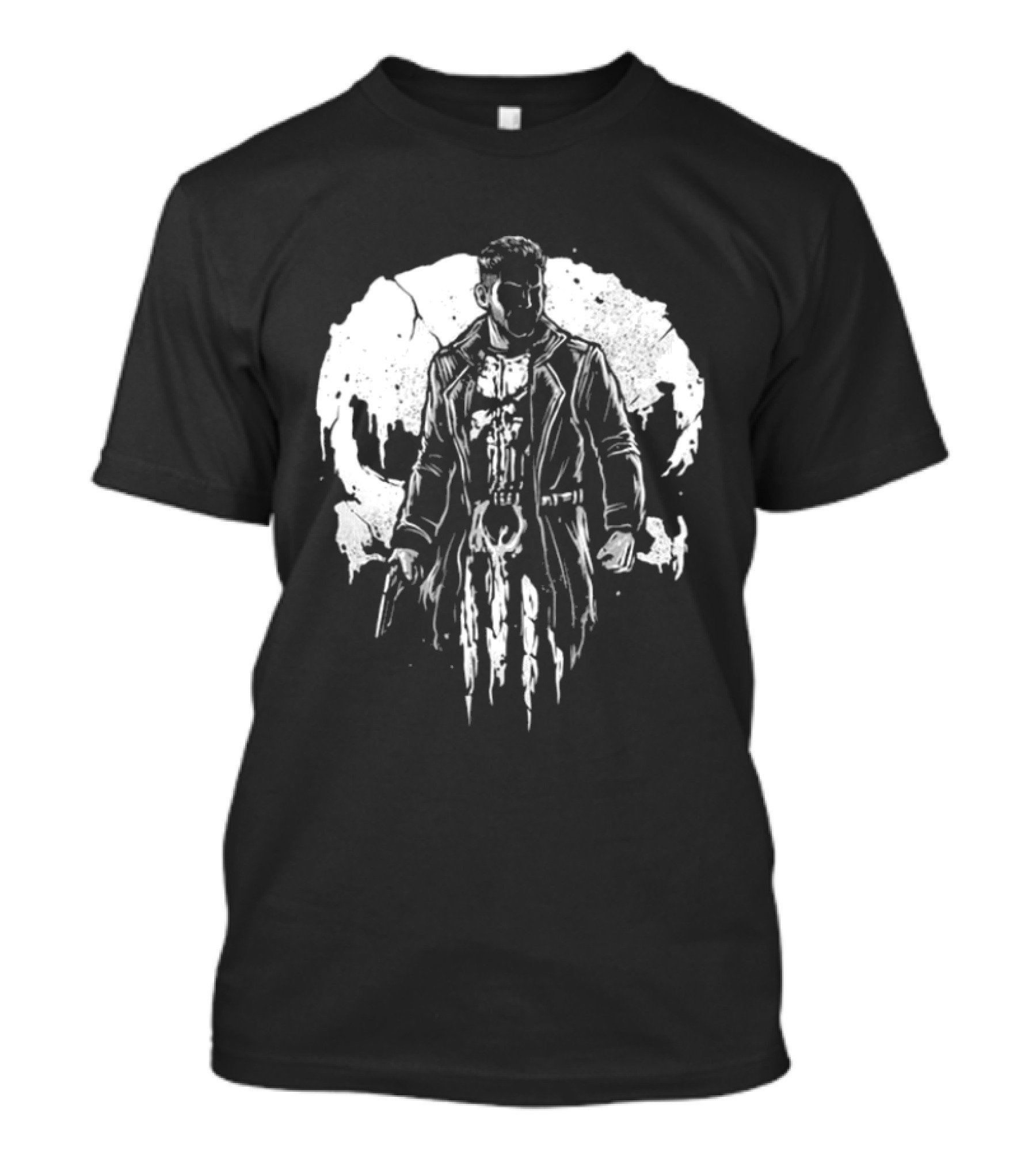 Frank Castle Aka Punisher He Who Punishes Iconic Vigilante Symbol Merchandise T-Shirt
