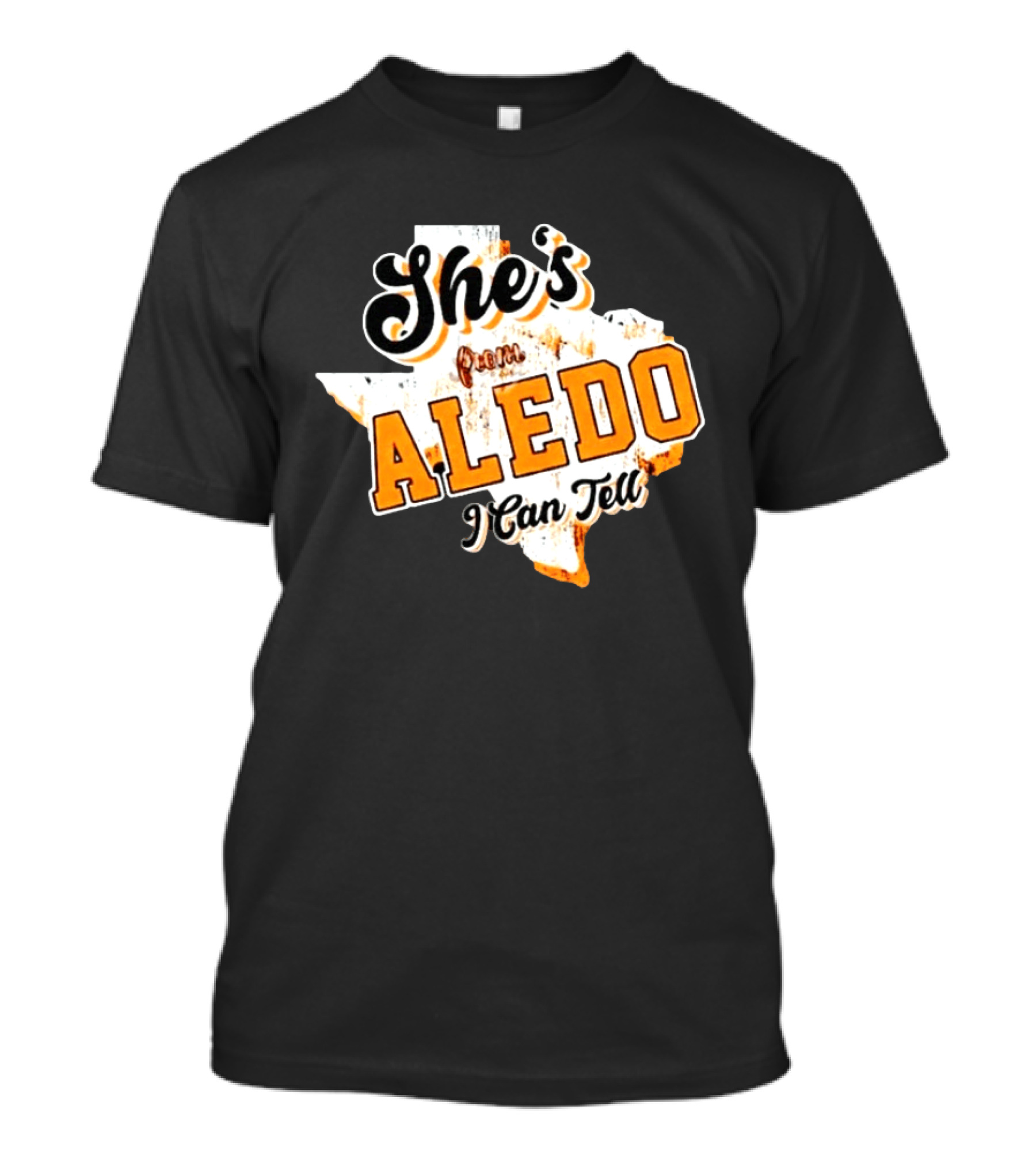 She's From Aledo I Can Tell Texas Map T-Shirt