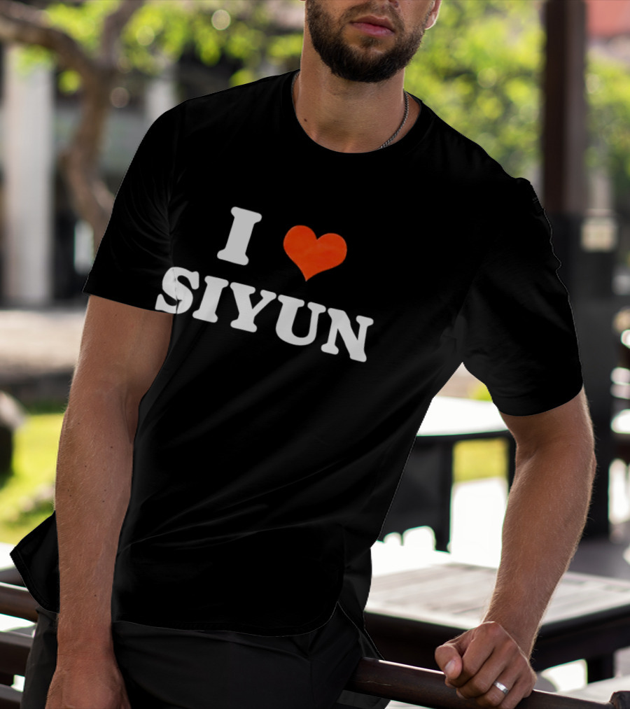 I Love Siyun Red Heart T-Shirt