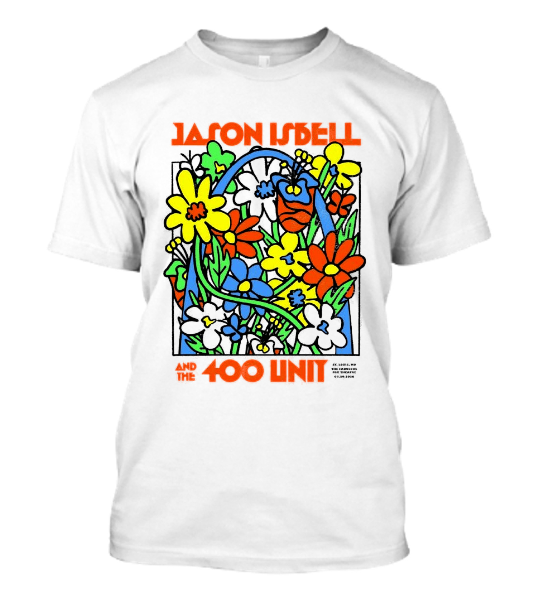 Jason Isbell The 400 Unit St. Louis Fabulous Fox Theatre April 29 2026 Flower Arch T-Shirt
