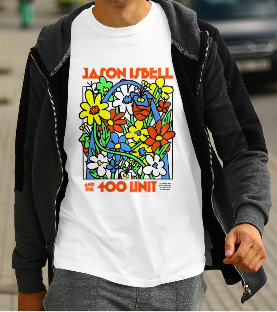 Jason Isbell The 400 Unit St. Louis Fabulous Fox Theatre April 29 2026 Flower Arch T-Shirt