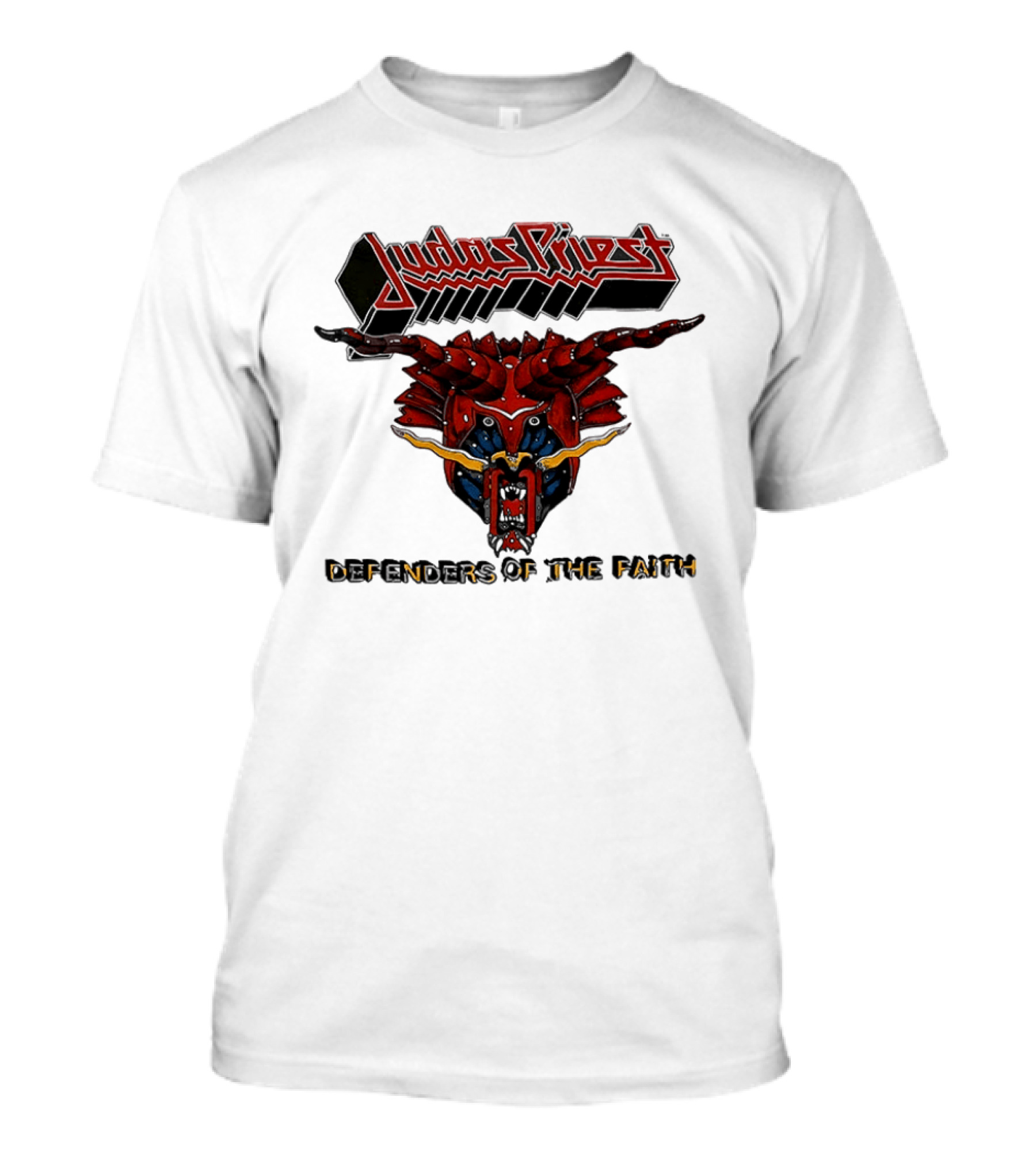 Judas Priest Defenders Of The Faith Album Cover Art Demon Helmet T-Shirt