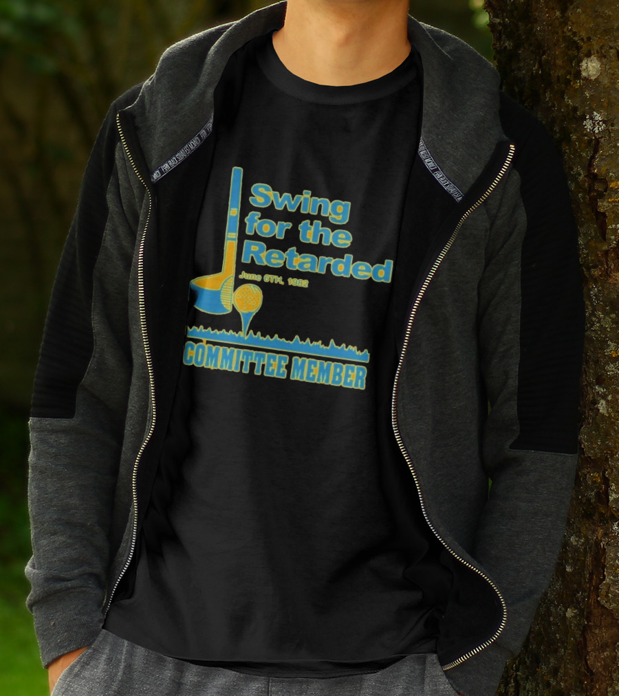 1982 Swing For The Retarded June 6th Committee Member Golf Event T-Shirt