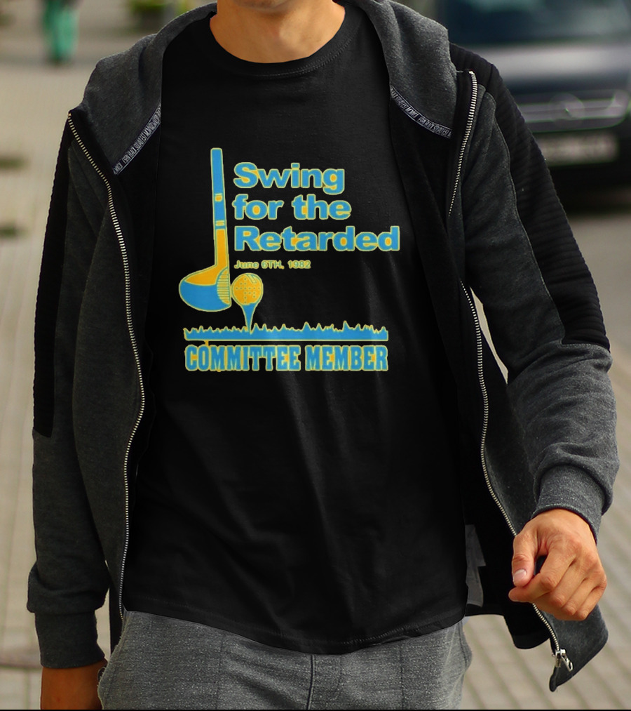 1982 Swing For The Retarded June 6th Committee Member Golf Event T-Shirt